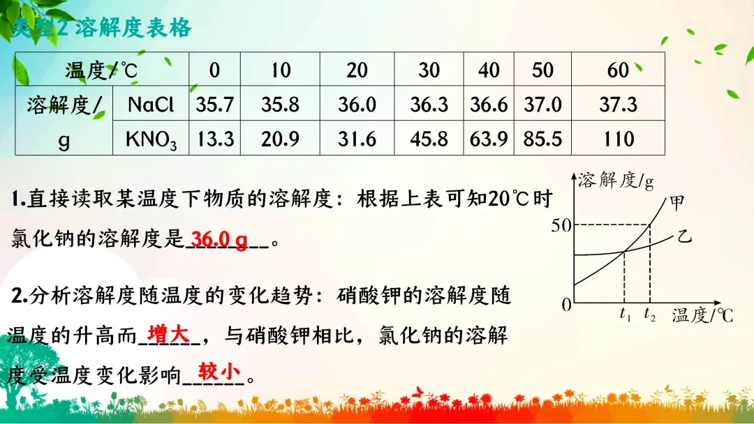 F386 中考专题复习 初中化学《溶解度、溶解度曲线及其应用》 课件PPT+教学设计Word-第10张图片-四季读书网