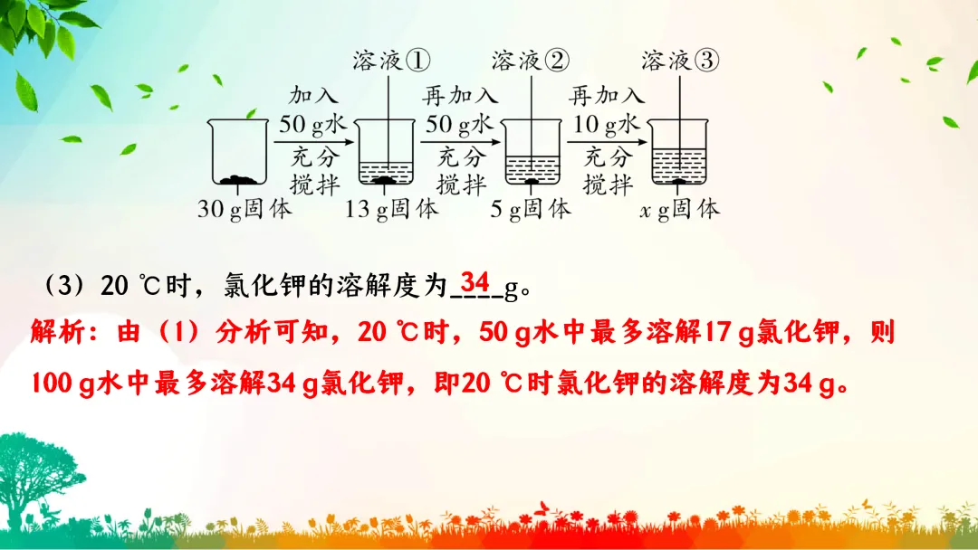F386 中考专题复习 初中化学《溶解度、溶解度曲线及其应用》 课件PPT+教学设计Word-第33张图片-四季读书网
