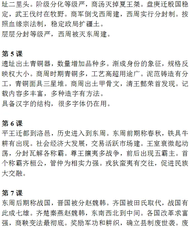 中考历史《必背知识点+答题模板+思维导图》 第3张 中考历史《必背知识点+答题模板+思维导图》 第3张