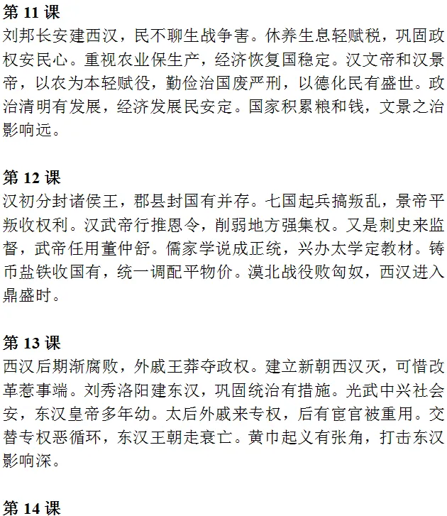 中考历史《必背知识点+答题模板+思维导图》 第5张 中考历史《必背知识点+答题模板+思维导图》 第5张