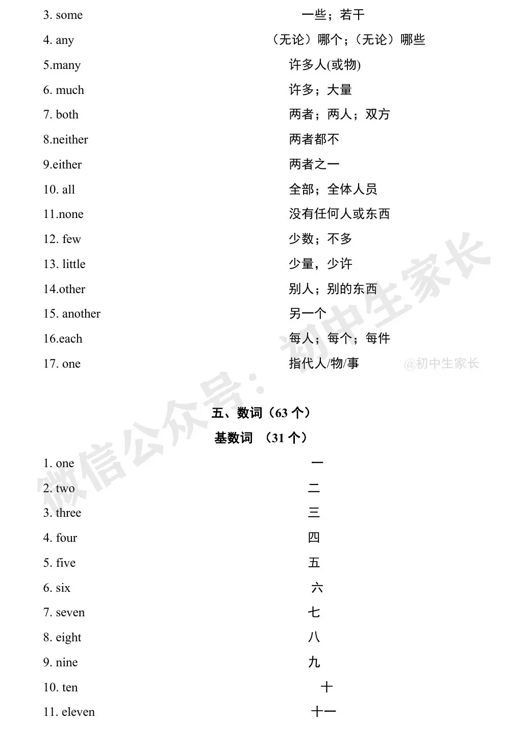 中考英语1900词汇汇总(按词性分类),人手一份! 第6张
