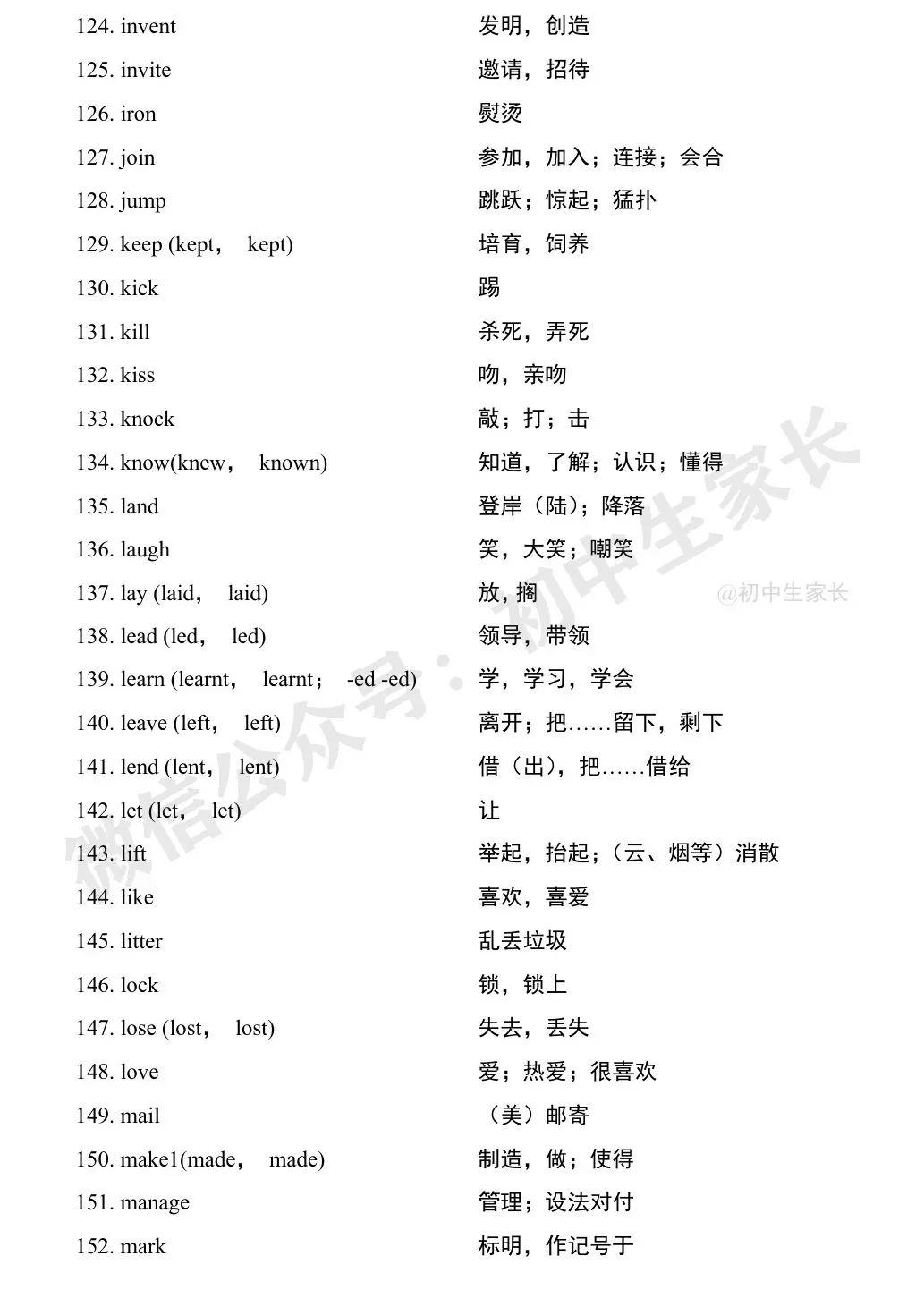 中考英语1900词汇汇总(按词性分类),人手一份! 第29张