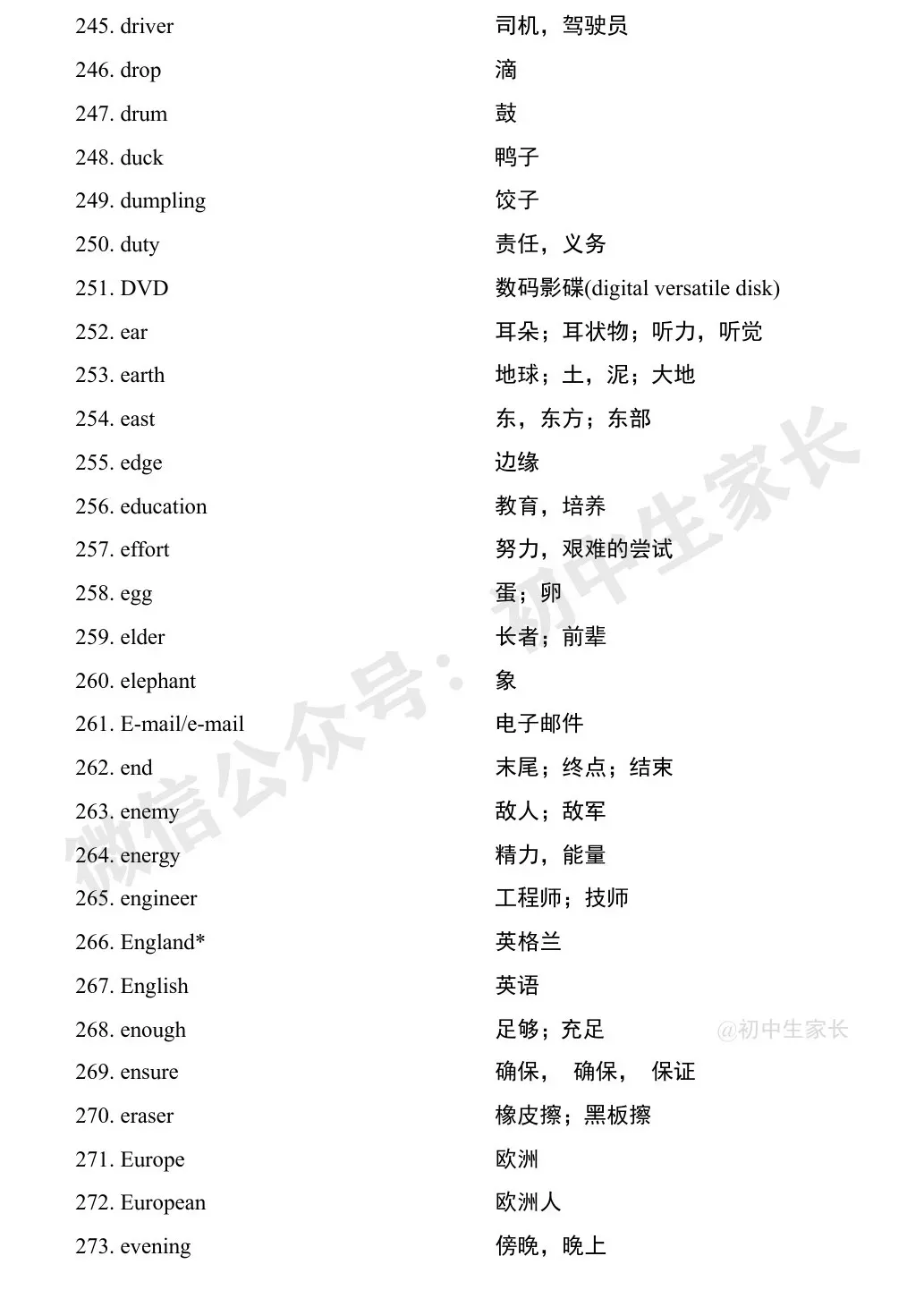 中考英语1900词汇汇总(按词性分类),人手一份! 第46张