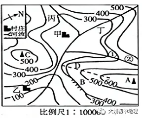 中考专训:等高线(精选50题) 第26张 中考专训:等高线(精选50题) 第26张