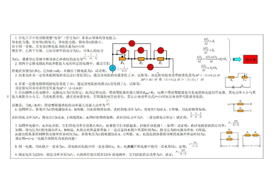 中考物理!物理高频重难考点全梳理,这份「知识清单」让你少走 99 道弯路 第10张
