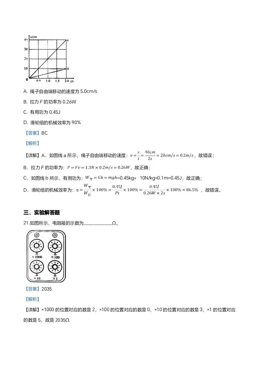 (打印收藏)2019北京中考物理试卷 第11张