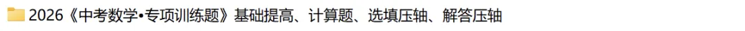 2026中考数学压轴题每日一题(补充) 第12张