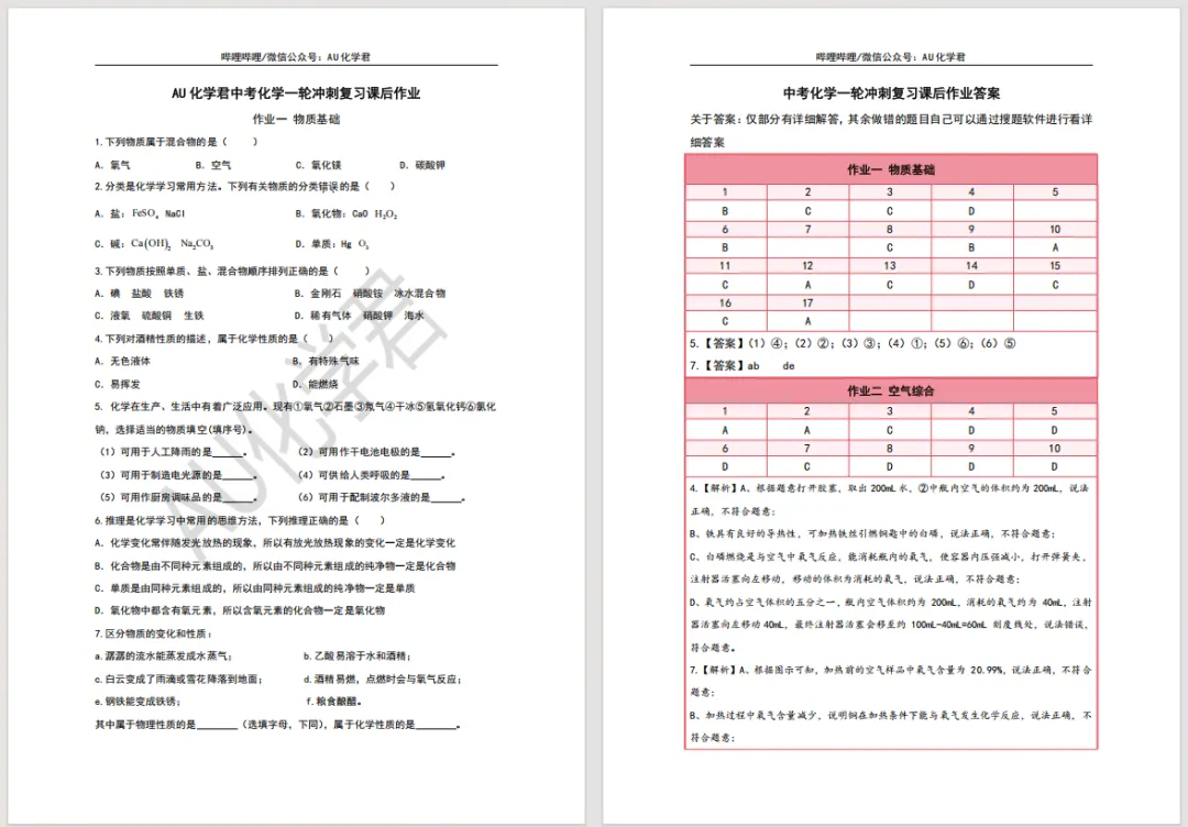 中考化学一轮冲刺复习讲义 第22张