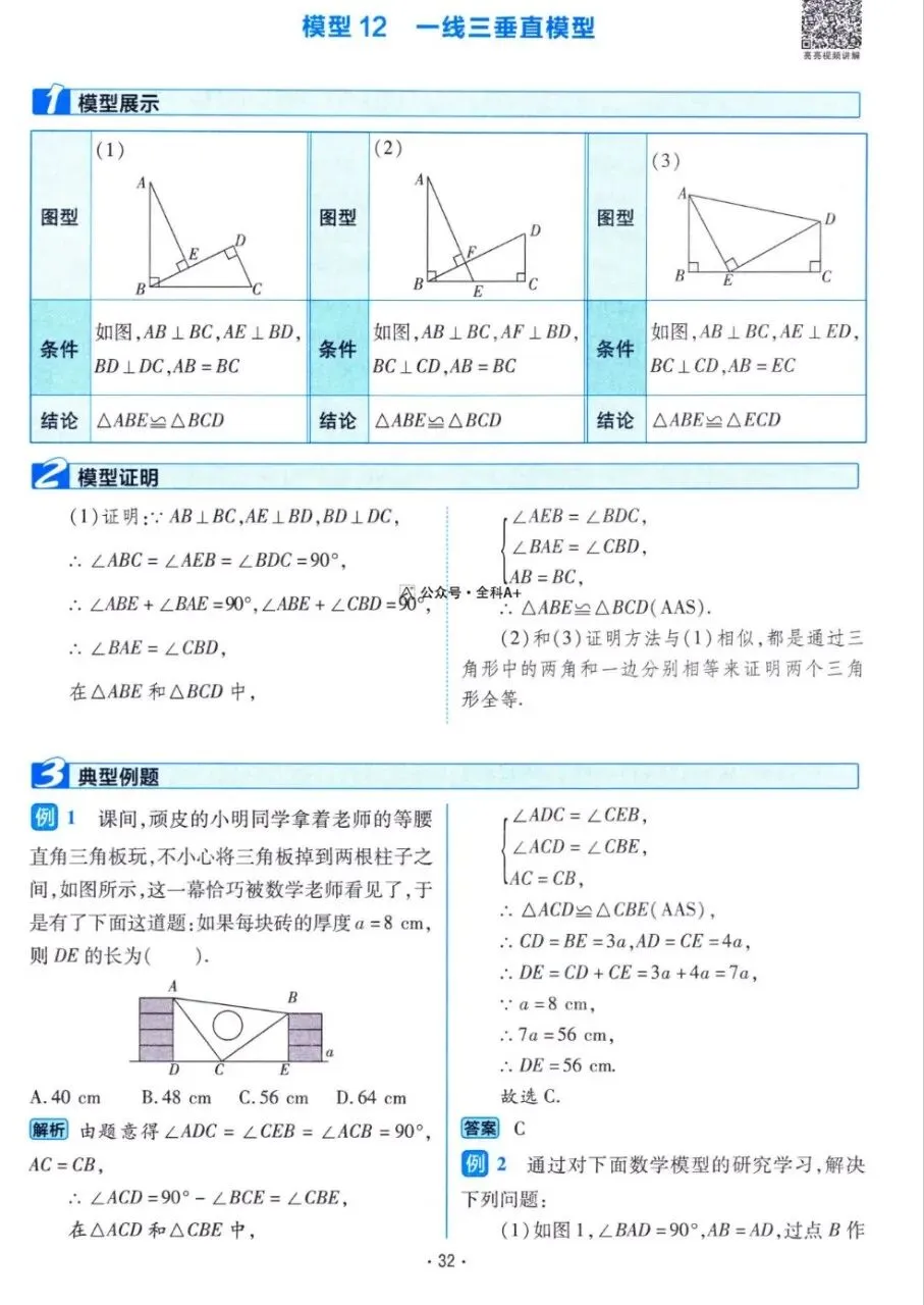 初中数学中考复习,110个核心技巧专练,解析详细 第15张