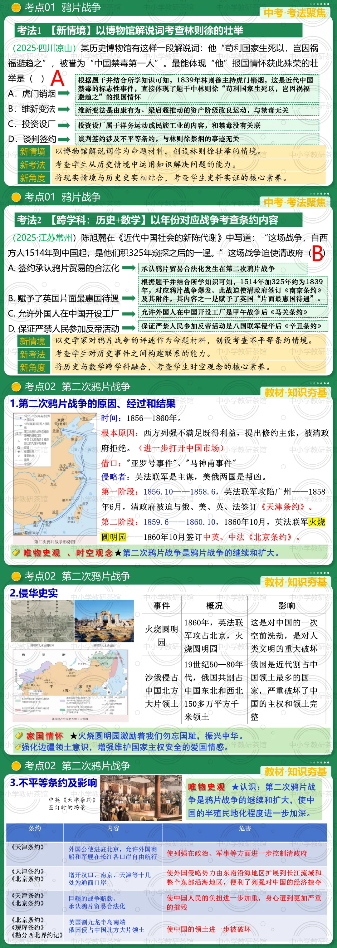 2026中考历史一轮复习这样学:从鸦片战争到太平天国,历史高分不再难 第7张