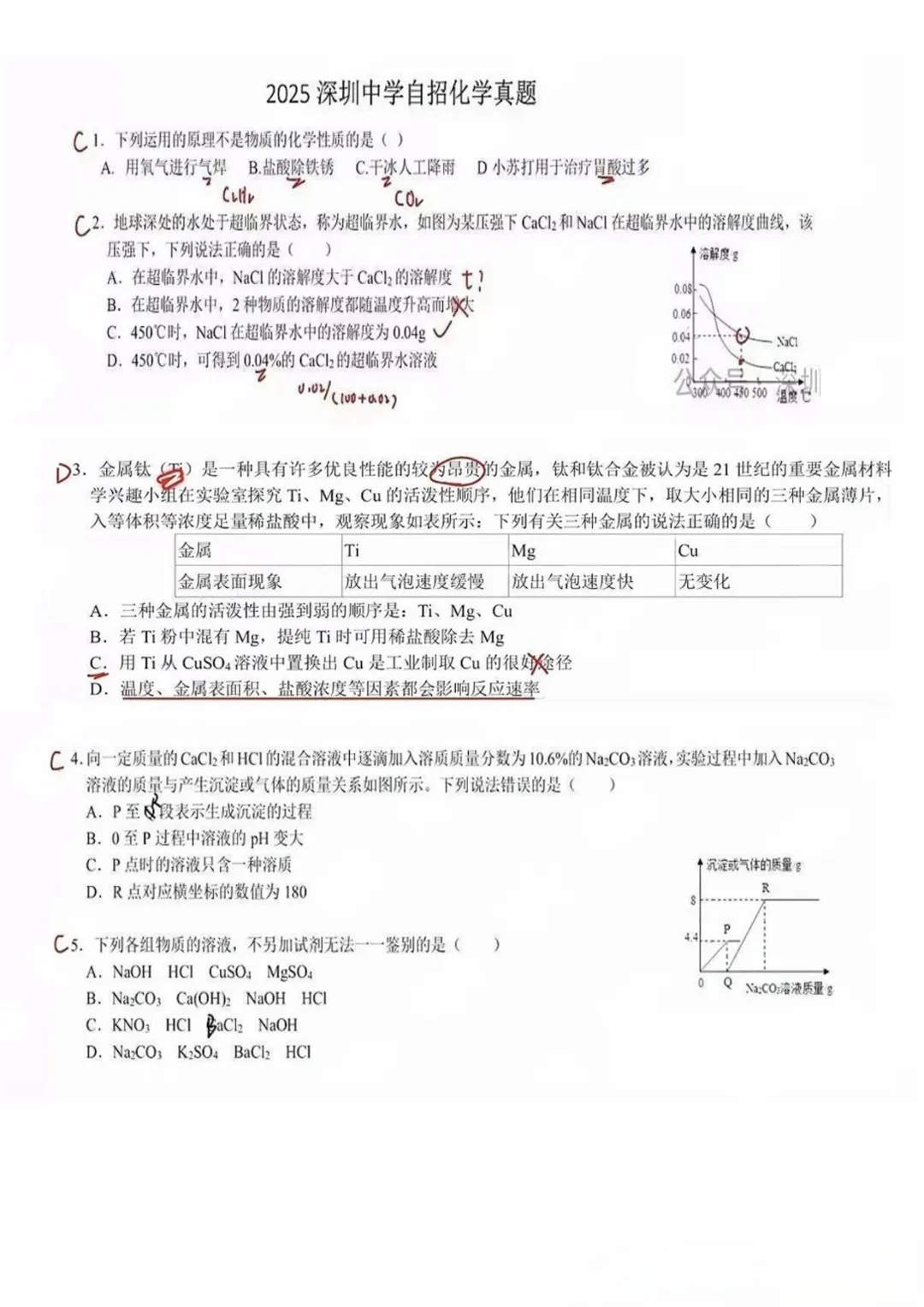 深圳中考一类自主招生具体怎么考?考了什么题?附名校真题 第10张