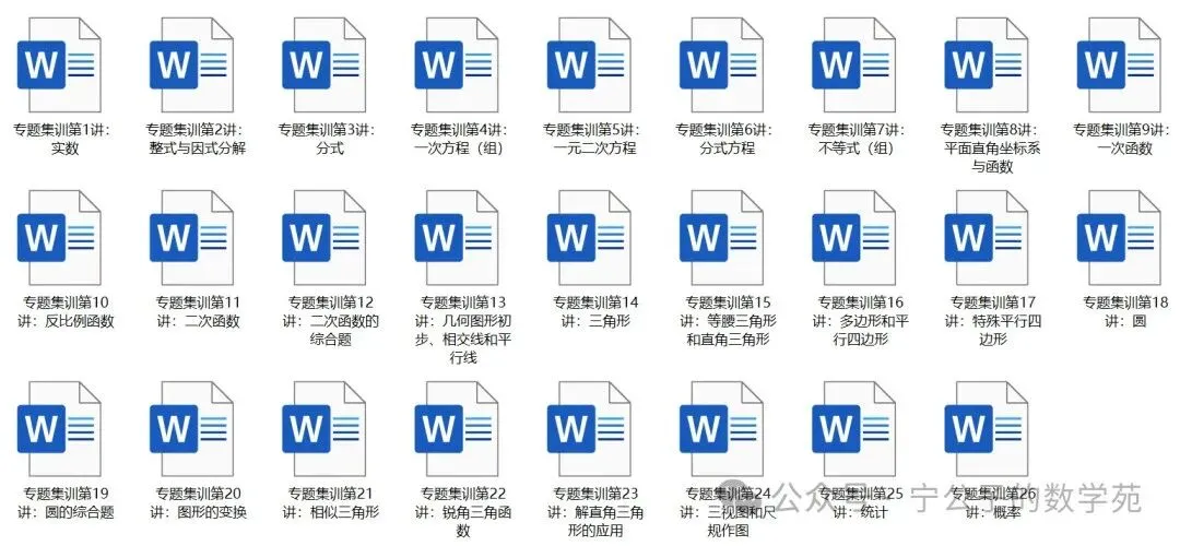 【中考一轮复习】专题集训+专项练习(自用V4.0) 第2张