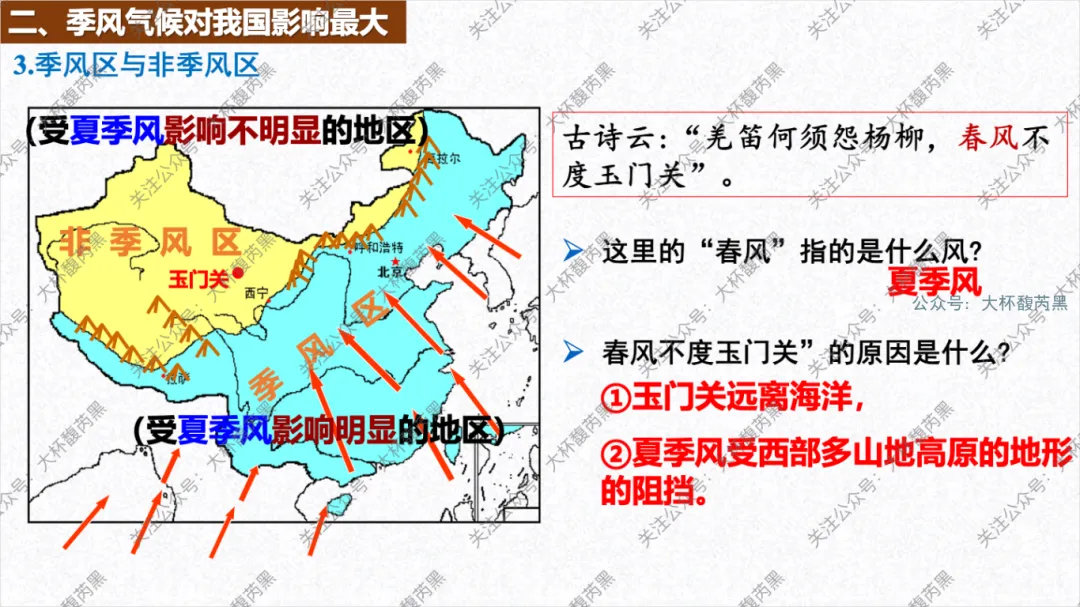 2026中考复习 | 浙江人文地理 第三章:认识中国 第二节中国自然环境和人文环境1(中国的地形、气候) 第16张 2026中考复习 | 浙江人文地理 第三章:认识中国 第二节中国自然环境和人文环境1(中国的地形、气候) 第16张