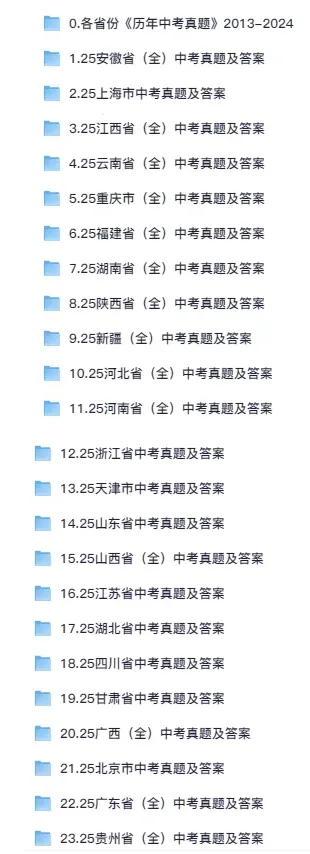 2013-2025 江苏中考真题试卷与答案解析pdf电子版 第2张