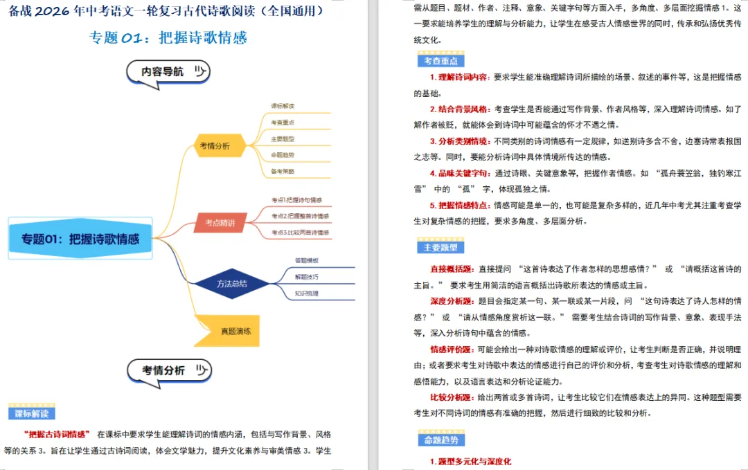 【复习资料】2025-2026语文中考总复习试题(复习讲义+复习名著阅读+复习知识点闯关+语文真题分类汇编)全套下载 第8张
