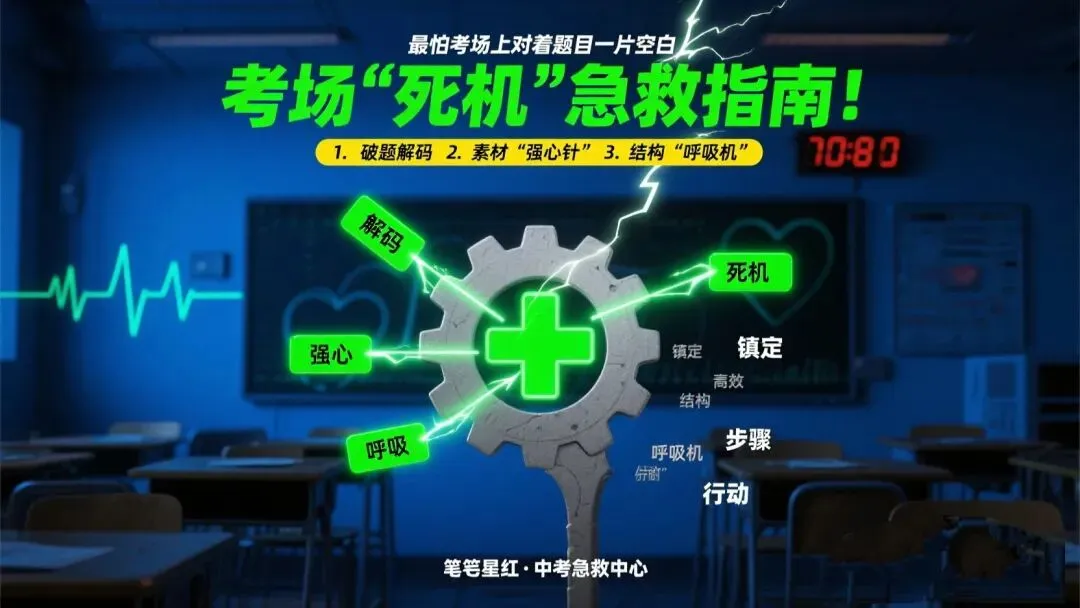 中考必胜|考场上大脑空白?别慌!3步“急救法”,10分钟“起死回生” 第1张