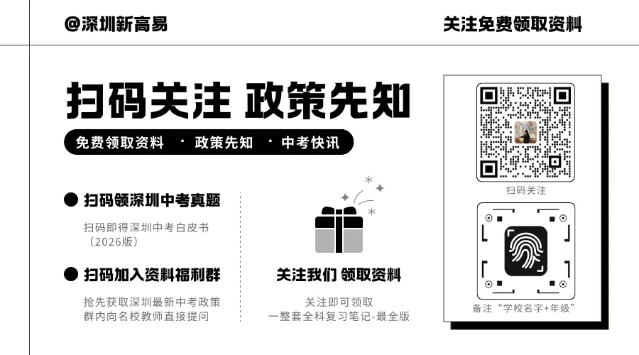 寒假必刷版!23-25深圳中考各科试卷真题及答案解析!PDF文件高清可打印! 第10张