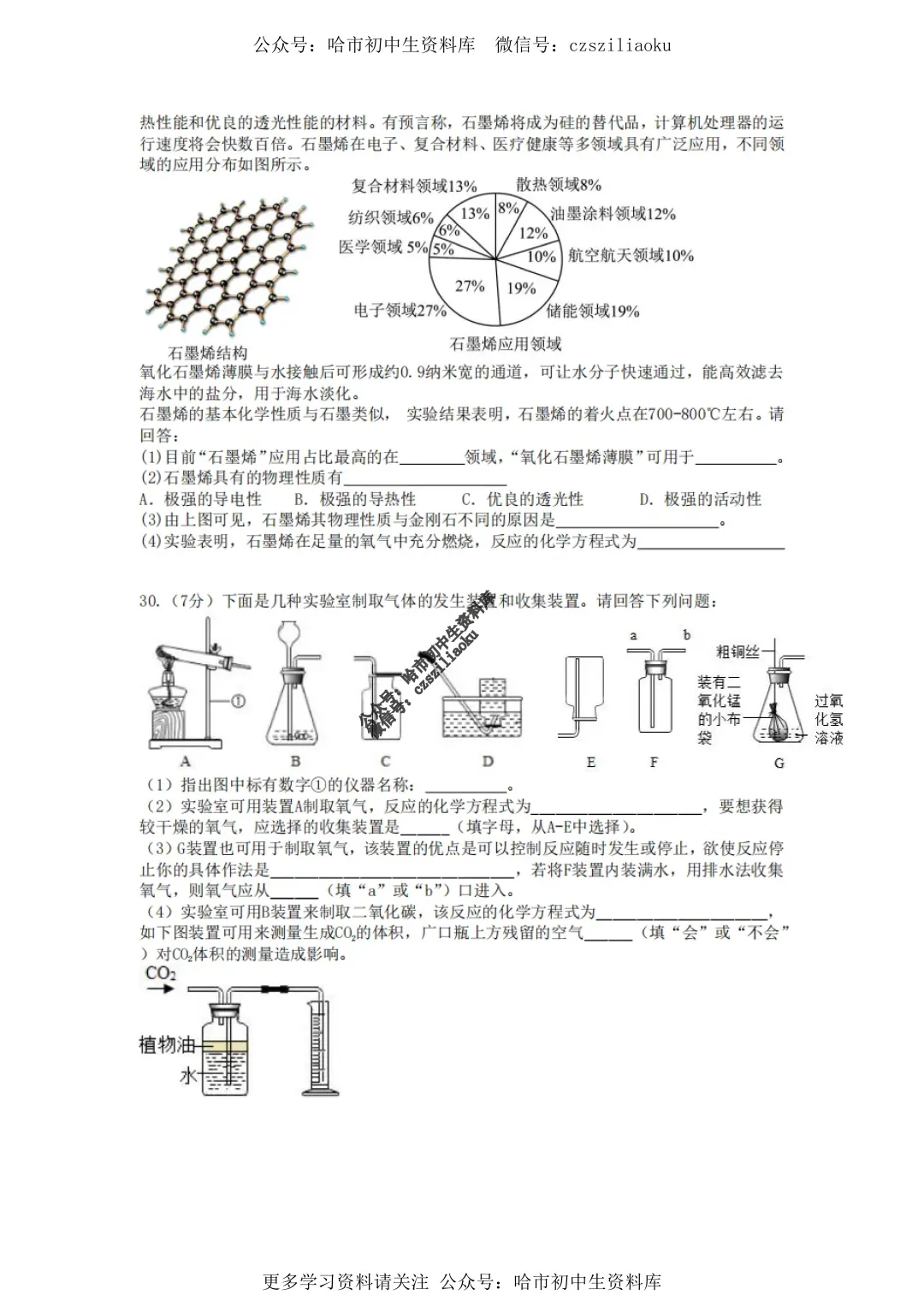 九年级化学·2025年中考47中校一模试卷+答案 第5张