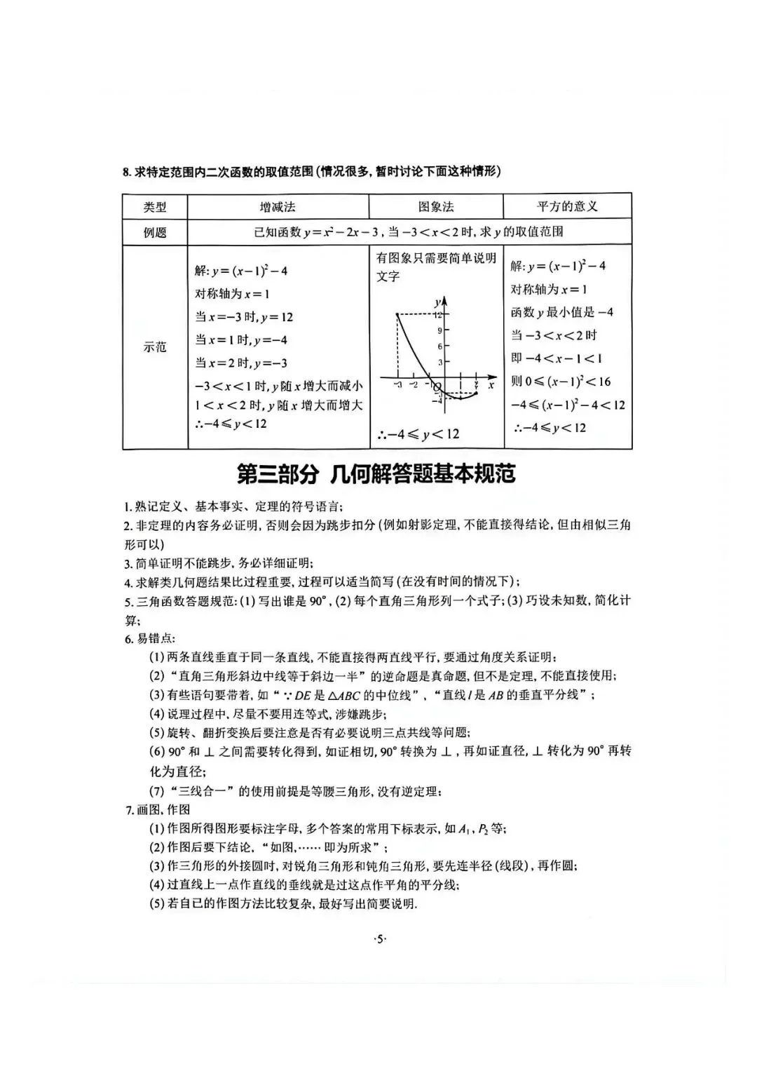 中考数学答题规范(转载) 第5张