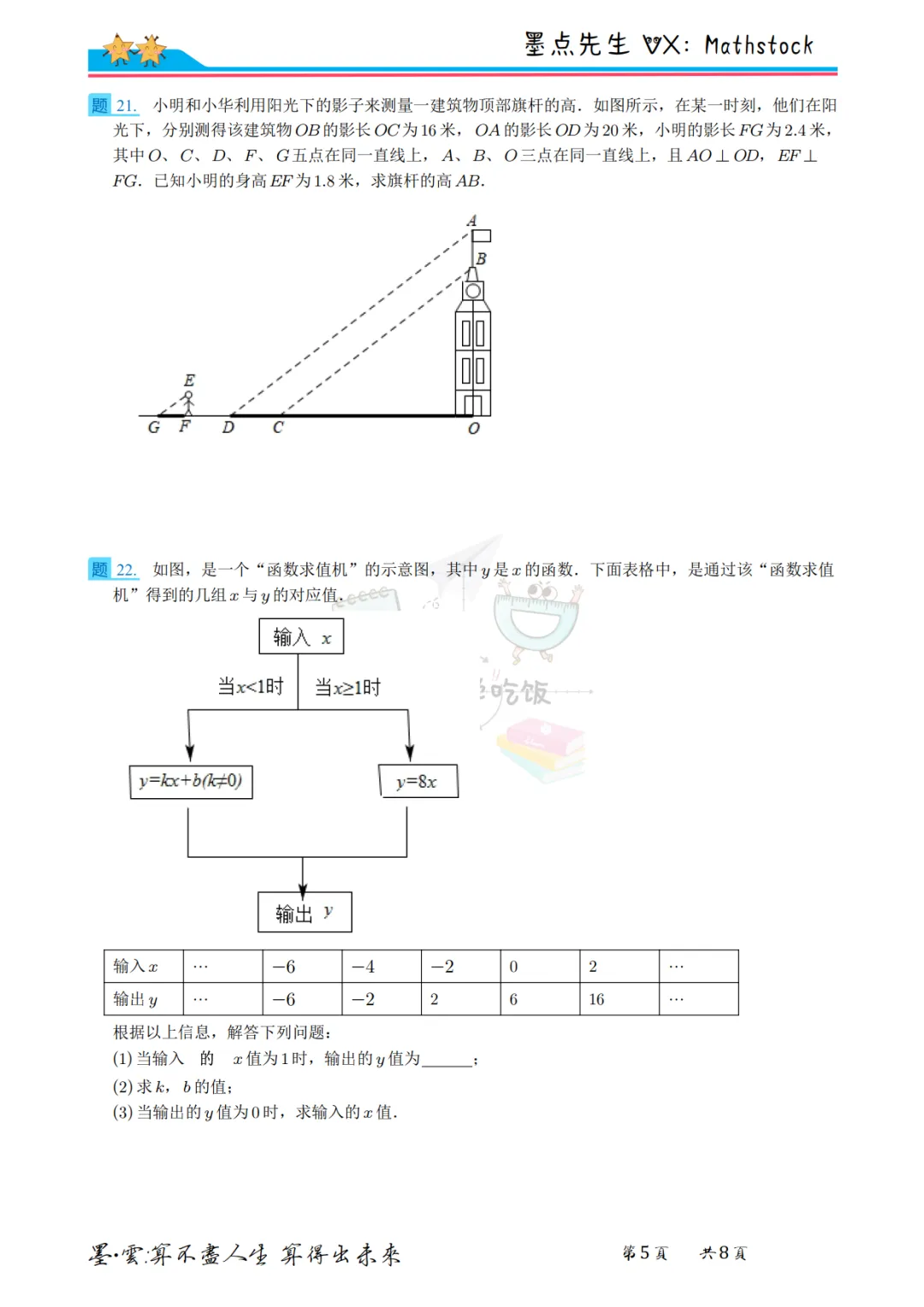 陕西中考数学提分密码:2022年真题+副题【高清重排】 第12张 陕西中考数学提分密码:2022年真题+副题【高清重排】 第12张