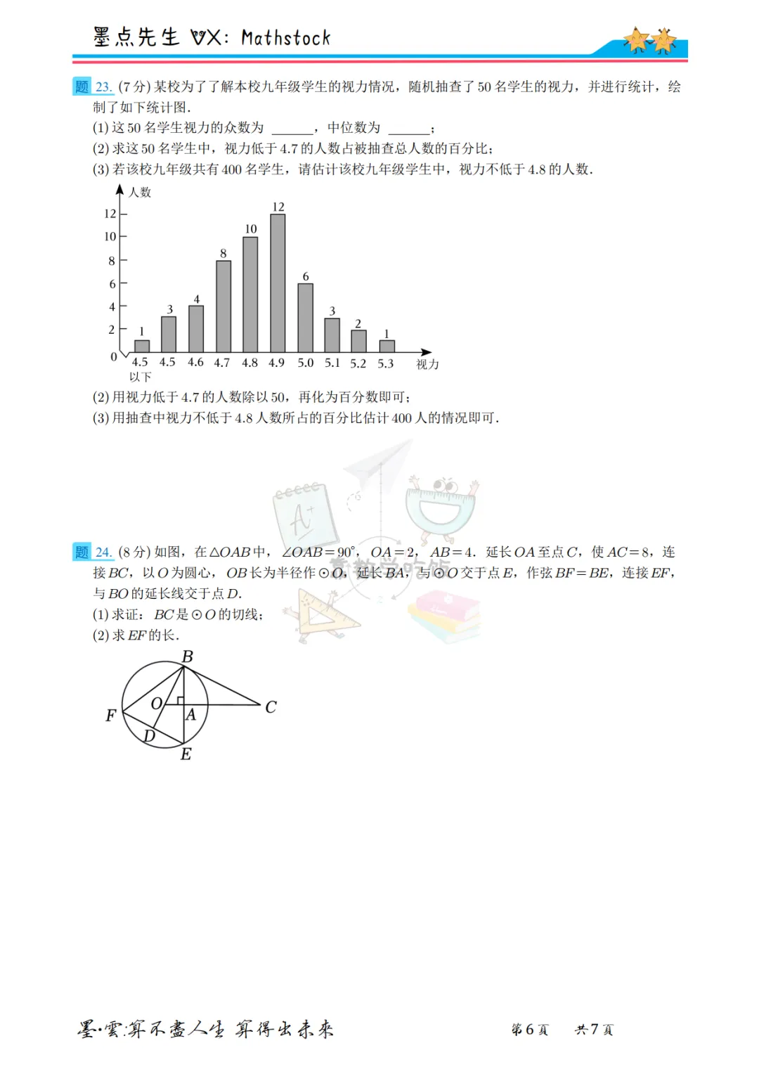 陕西中考数学提分密码:2022年真题+副题【高清重排】 第21张 陕西中考数学提分密码:2022年真题+副题【高清重排】 第21张