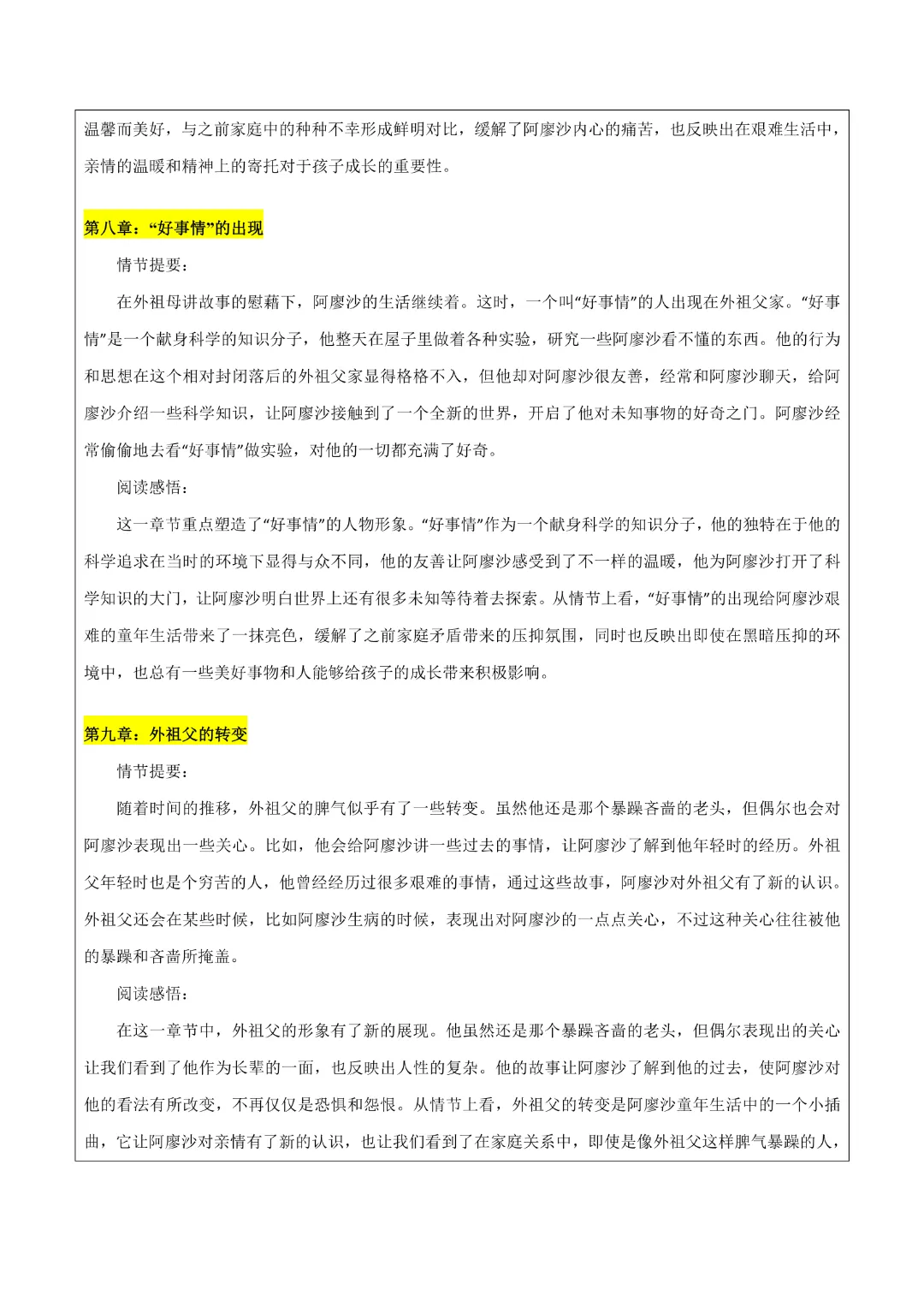 【中考专项语文】 专题16《童年》《鲁滨逊漂流记》专项复习完整高清电子版可打印 第8张 【中考专项语文】 专题16《童年》《鲁滨逊漂流记》专项复习完整高清电子版可打印 第8张