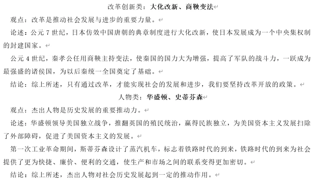 深圳中考历史:中考历史论述题答题方法讲义 第10张 深圳中考历史:中考历史论述题答题方法讲义 第10张