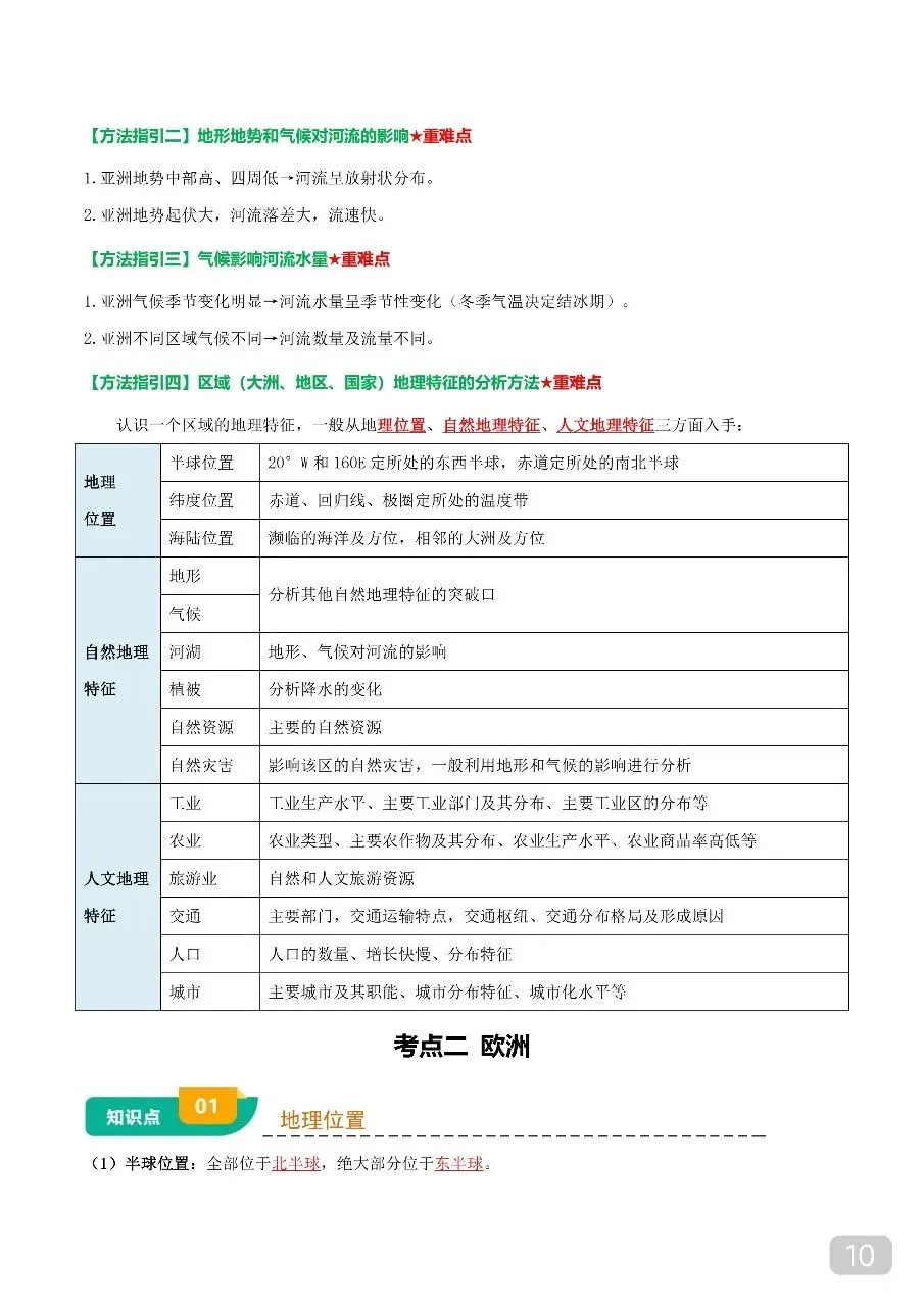 中考专项地理 《专题05 认识大洲》知识梳理+专项复习.pdf 第12张 中考专项地理 《专题05 认识大洲》知识梳理+专项复习.pdf 第12张
