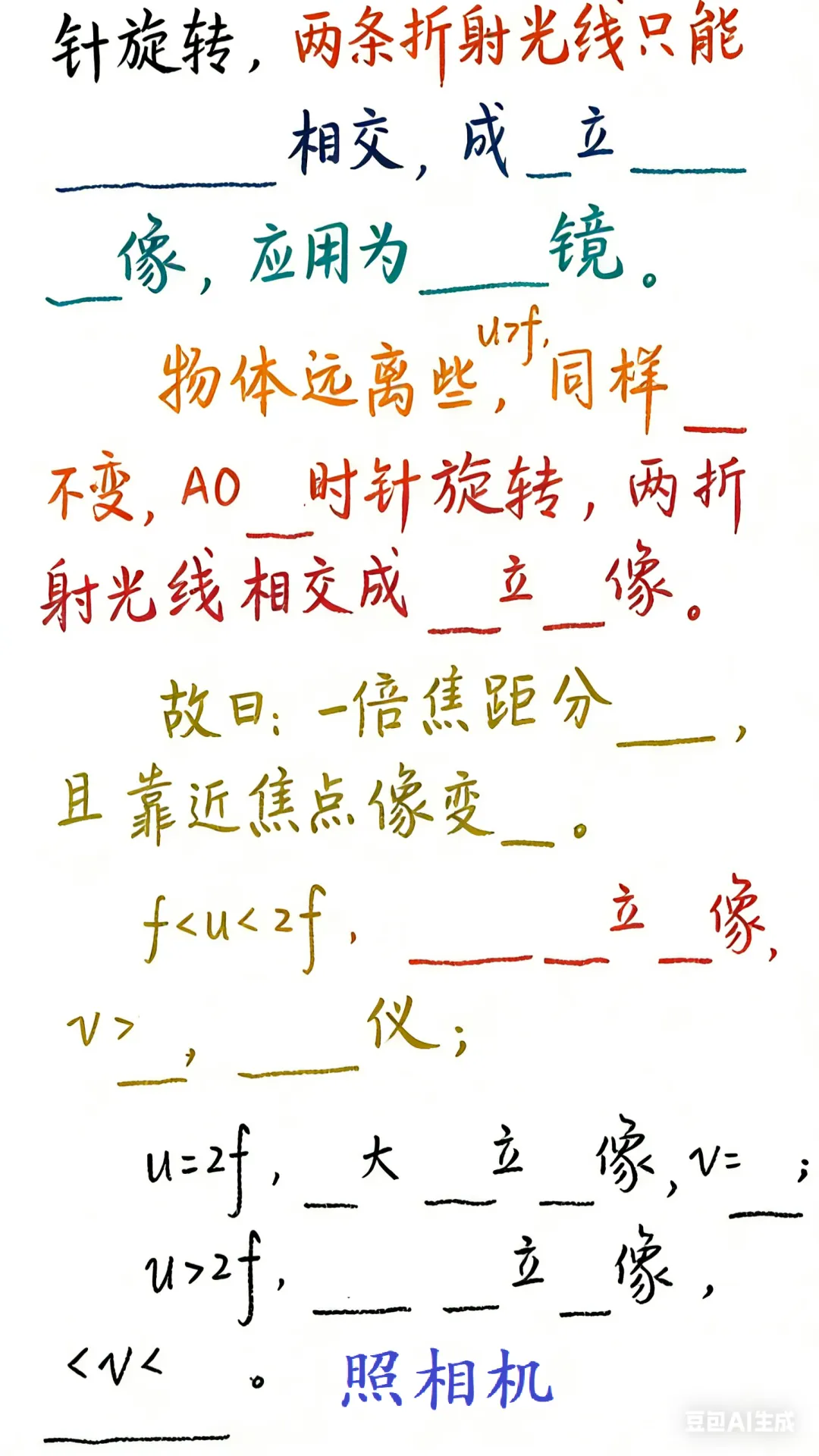 中考透镜-3讲-2 透镜成像规律 知识点 第7张