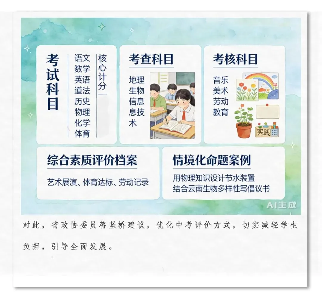 【两会连环画】省政协委员建议:加快推进中考改革-第3张图片-四季读书网