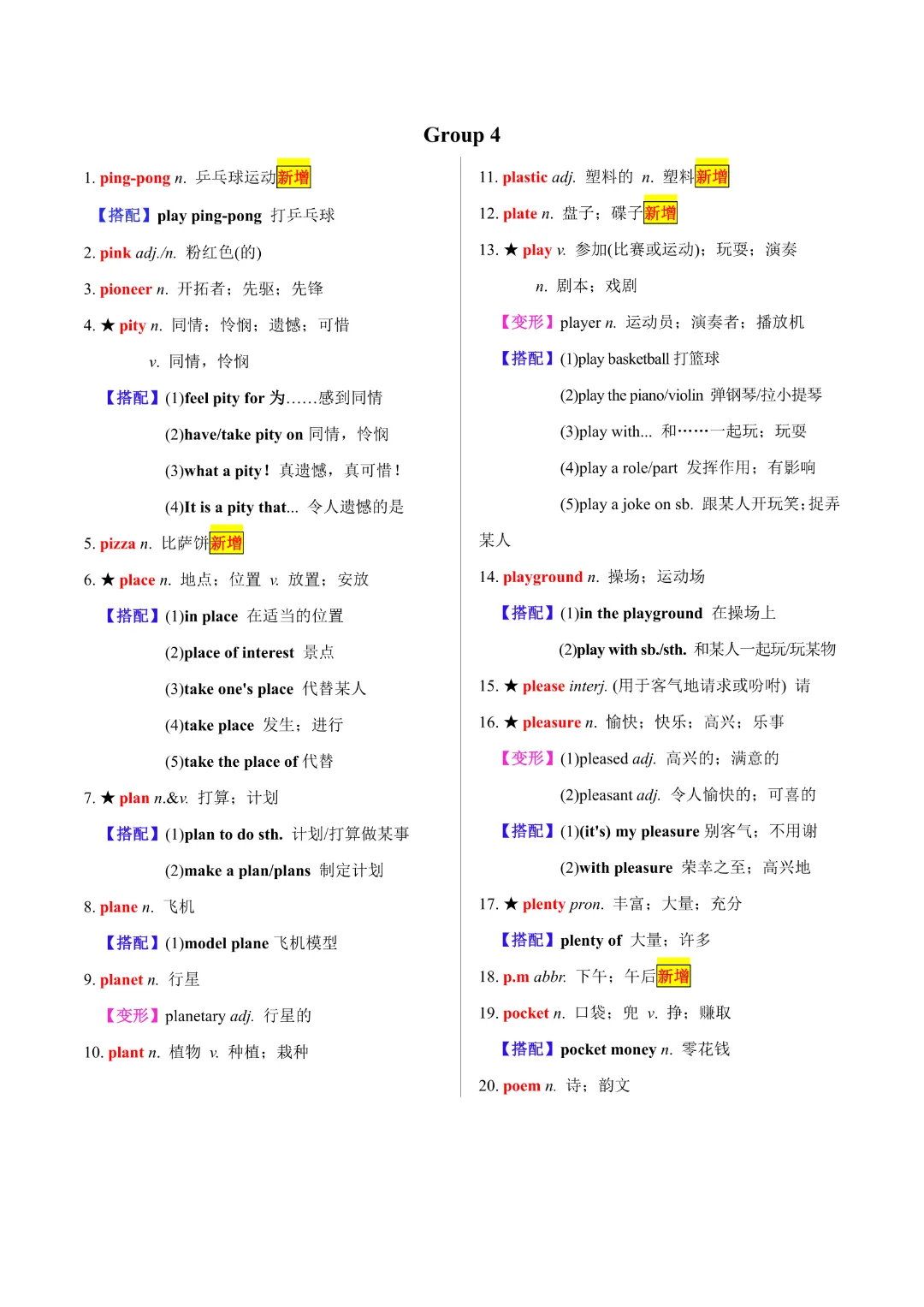 【中考专项英语 】《专题02 20天搞定中考必背1600词》完整高清电子版可打印 第10张 【中考专项英语 】《专题02 20天搞定中考必背1600词》完整高清电子版可打印 第10张