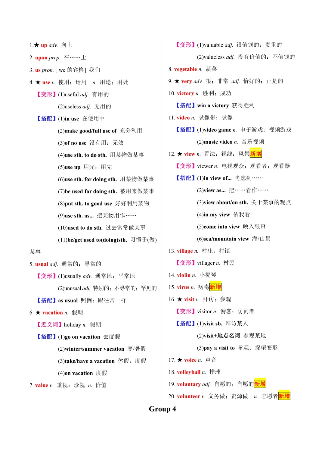 【中考专项英语 】《专题02 20天搞定中考必背1600词》完整高清电子版可打印 第20张 【中考专项英语 】《专题02 20天搞定中考必背1600词》完整高清电子版可打印 第20张