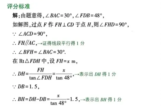 中考数学评分标准与答题规范 第55张