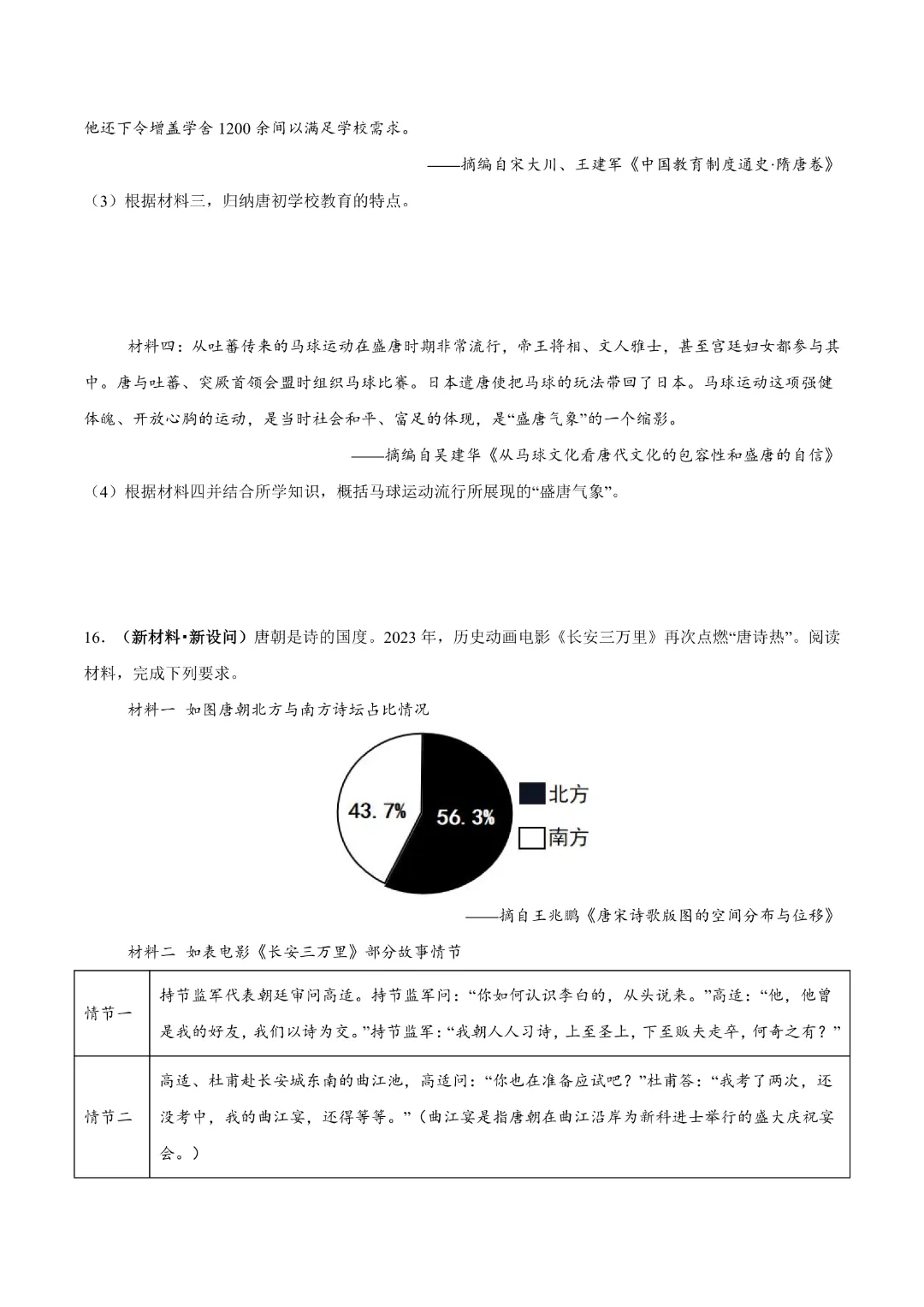 【中考专项历史 】《主题03 隋唐时期》专项复习(附答案)完整高清电子版可打印 第17张 【中考专项历史 】《主题03 隋唐时期》专项复习(附答案)完整高清电子版可打印 第17张