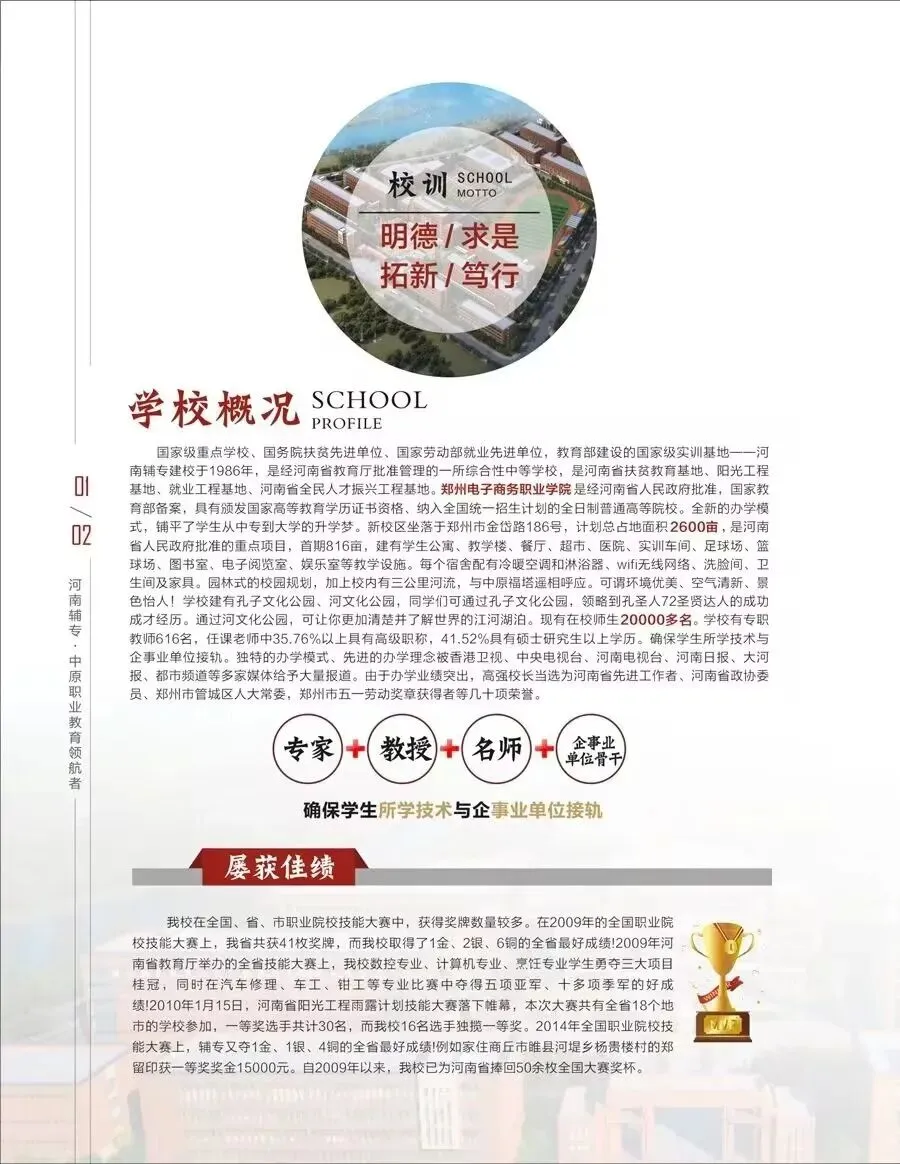 中考500分以下,选错路耽误三年·郑州电子商务职业学院中专部招生(河南辅专)2026完整版 第3张