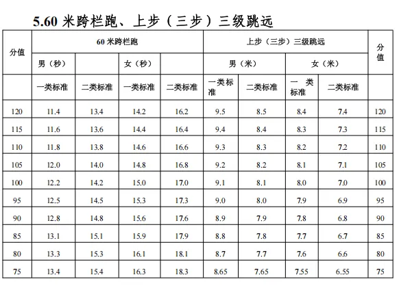 东莞 2026 中考体育评分标准! 第16张