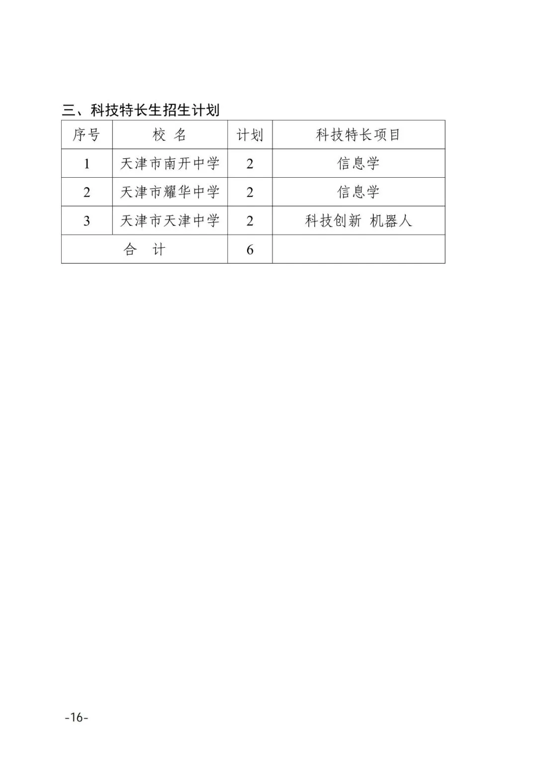 提前关注!2025年天津中考特长生招生计划 第18张