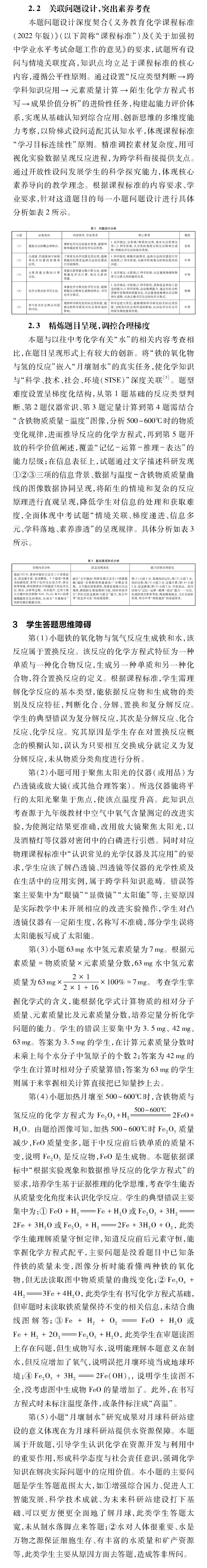 基于我国重大科研成果的中考化学试题分析与教学启示——以福建省2025年“月壤制水”试题为例 第4张
