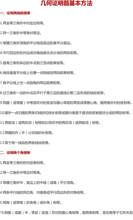 初中数学|中考数学几何10大类型基础证明题汇总!(附中考真题) 第1张