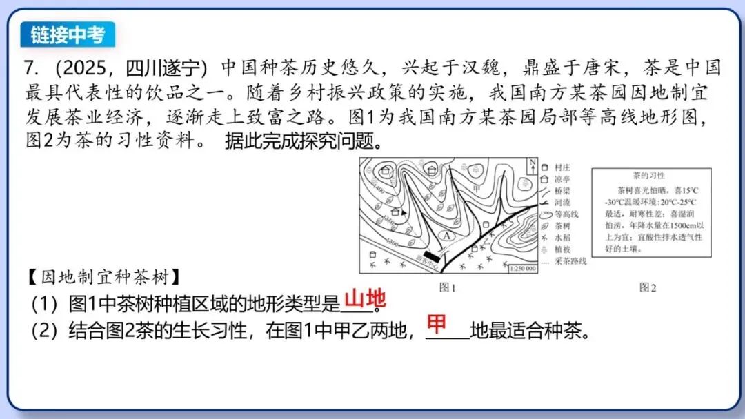 2026年中考地理复习专题四:地图的阅读和地形图的判读(课件+教学设计+课后习题) 第47张 2026年中考地理复习专题四:地图的阅读和地形图的判读(课件+教学设计+课后习题) 第47张