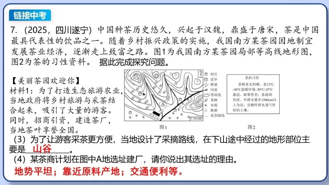2026年中考地理复习专题四:地图的阅读和地形图的判读(课件+教学设计+课后习题) 第48张 2026年中考地理复习专题四:地图的阅读和地形图的判读(课件+教学设计+课后习题) 第48张
