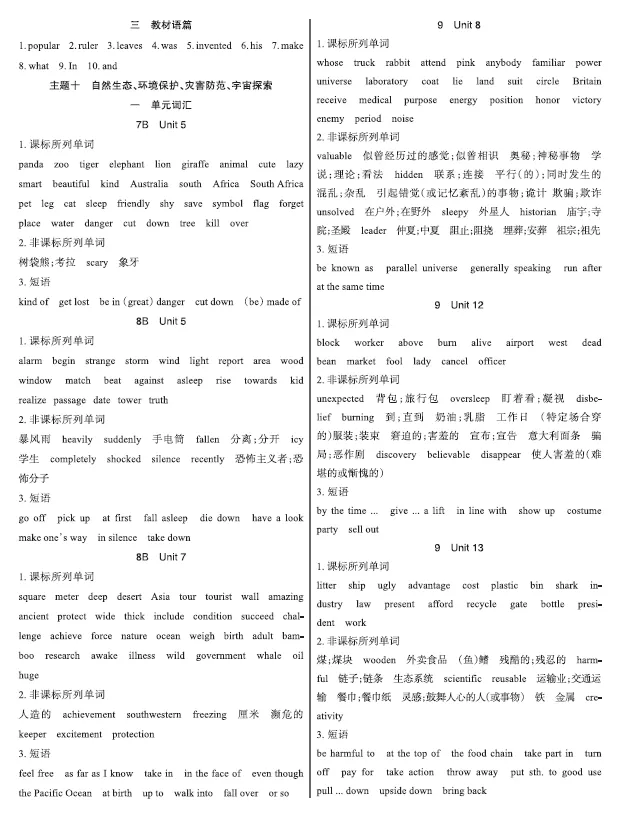 中考 1600 词一轮复习答案重磅发布!夯实基础,冲刺高分就靠它 第8张 中考 1600 词一轮复习答案重磅发布!夯实基础,冲刺高分就靠它 第8张