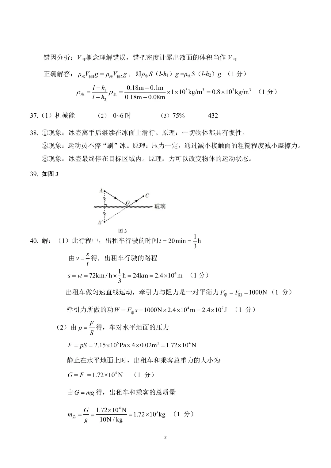 2025年山西中考模拟太原二模理科综合 第2张