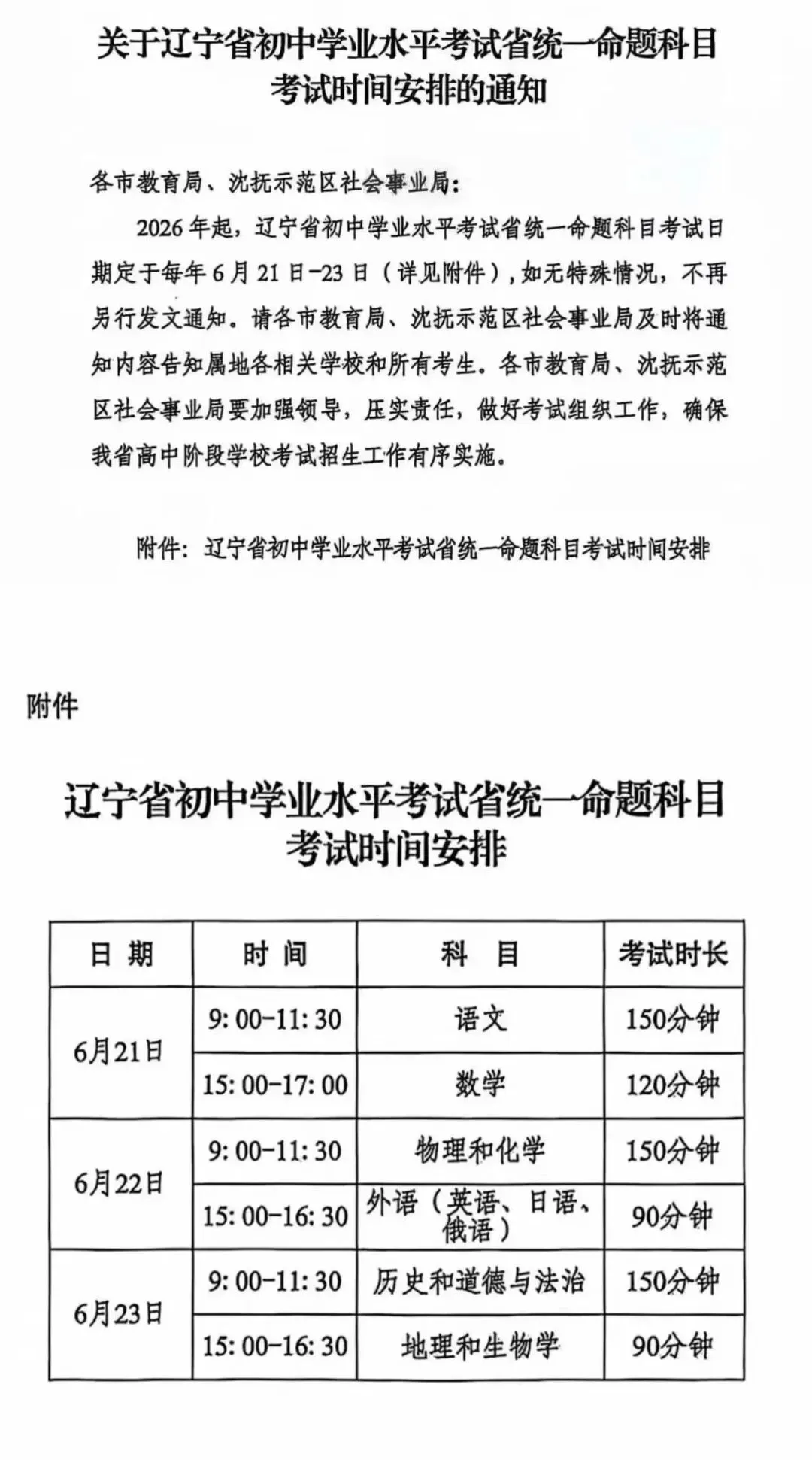 辽宁中考时间,定了! 第5张 辽宁中考时间,定了! 第5张