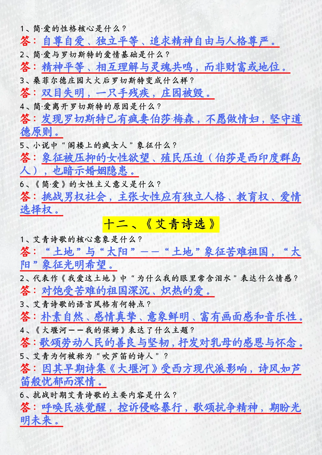 2026中考语文 | 一轮复习:12本必考名著知识点,寒假吃透,让你从“瞎猜”到“秒答”! 第9张 2026中考语文 | 一轮复习:12本必考名著知识点,寒假吃透,让你从“瞎猜”到“秒答”! 第9张