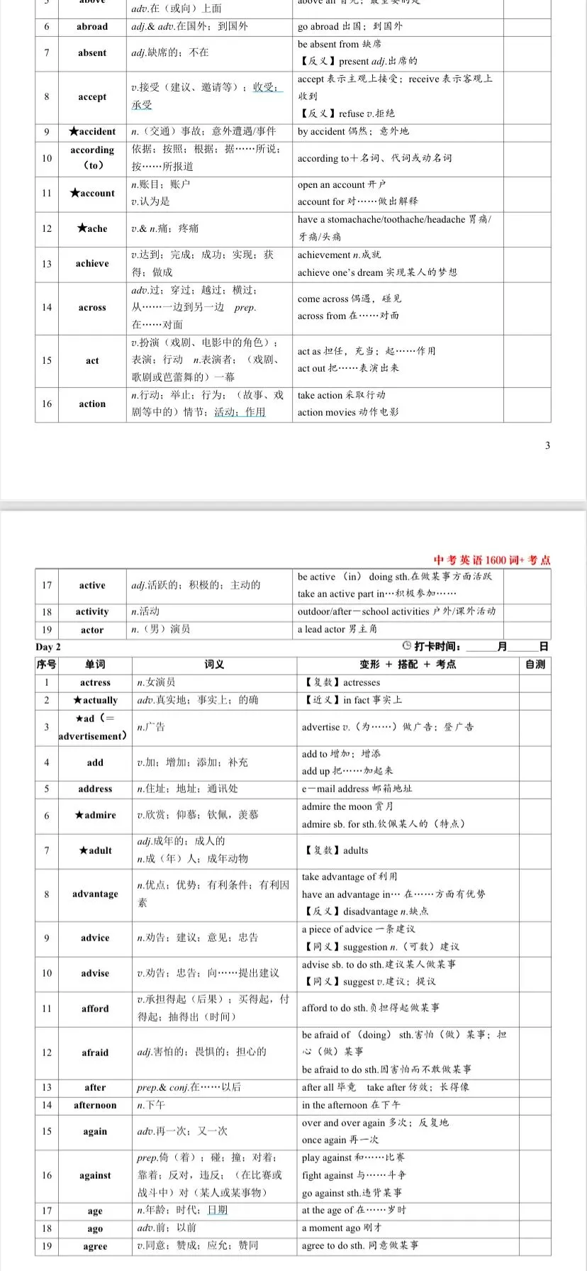 2026中考英语专题作文书面表达+选词填空+核心高频词汇考点-第23张图片-四季读书网