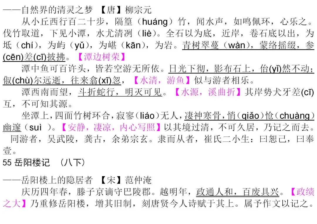 初中生必背古诗文整理汇总,中考语文必备!-第44张图片-四季读书网