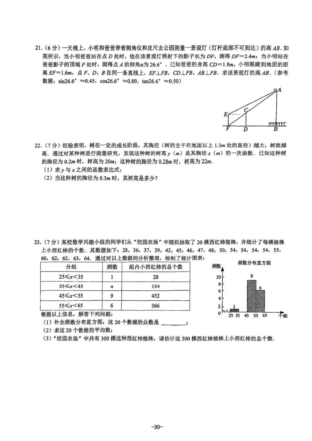 2021-2025陕西中考正副题-第31张图片-四季读书网