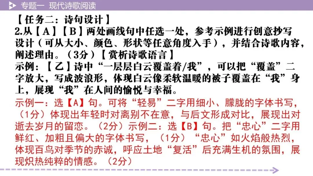 【最新版2026中考总复习】文学作品阅读:现代诗歌阅读·考点讲解、训练 第24张 【最新版2026中考总复习】文学作品阅读:现代诗歌阅读·考点讲解、训练 第24张