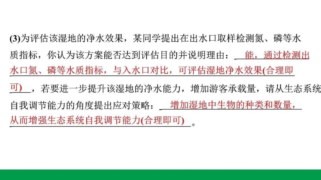 地生学考题型突破|河北中考非选择题突破专题一生态系统与生物多样性(后附PPT课件下载链接) 第11张